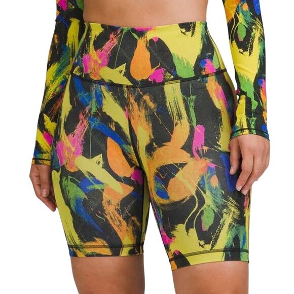 Lululemon Wunder Train Contour Fit High-Rise Short 8" Undertone Multi Sz 0 NWT - Picture 1 of 12